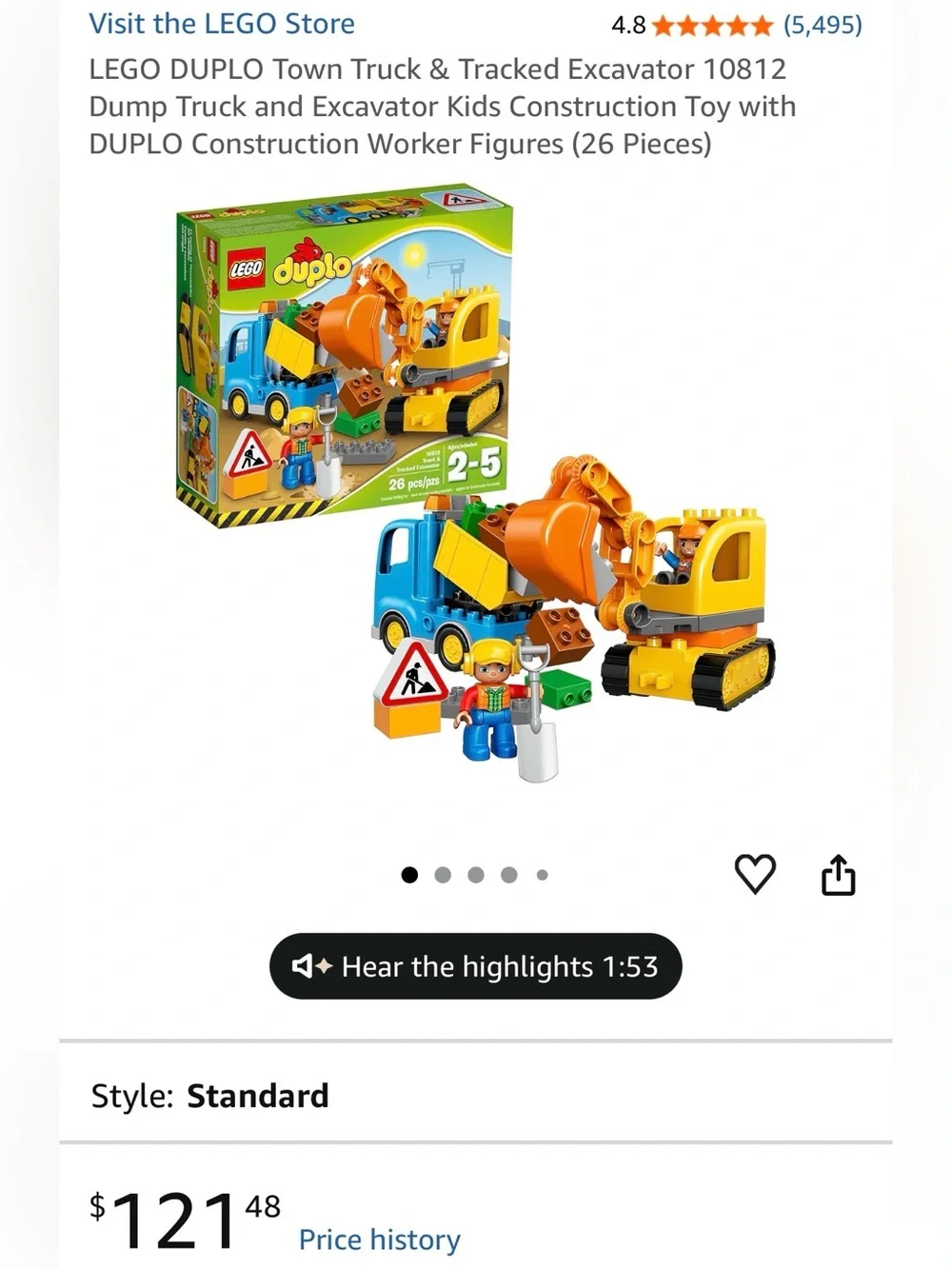 Duplo Lego Construction Set 10812